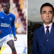 Aamer Anwar, right, said no one from Slavia Prague had apologised to Glen Kamara for the racist abuse