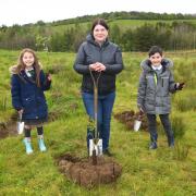 Susan Aitken at the Clyde Climate Forest inaugural tree planting