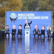 COP26 protestors 'sink' boat with 'world leaders' at Glasgow canal