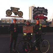 COP26 protests continue as cyclists gather outside the SEC