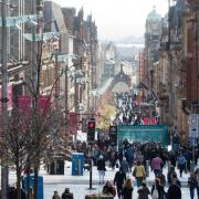 Shopper footfall in Glasgow up but still below pre-pandemic levels