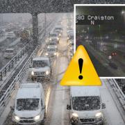 'Multiple cars stuck' on M8 as heavy snow brings travel chaos to busy motorway