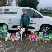 Dog walker Pauline Taylor-McIlwraith has organised for pet food donations to be taken to Ukraine.