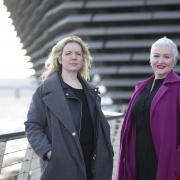 Claire Mitchell QC, right, and Zoe Venditozzi of the Witches of Scotland campaign. Pic Gordon Terris Herald & Times.