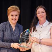 Nicola Sturgeon and Mel Gorrie [Picture by Fraser Brand]