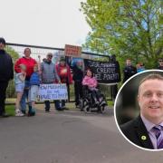 MSP Bob Doris intervened after Wyndford estate residents held a protest on the rising energy prices.