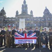 Glasgow salutes start of Armed Forces Week with George Square ceremony