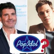 Will Young won the first series of Pop Idol 20 years ago, facing judge Simon Cowell. Pictures: PA/Canva