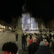 Mourners continued to join the queue in their thousands after midnight