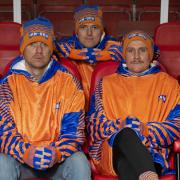 Si Ferry and Open Goal stars model stylish new get-up from Irn-Bru