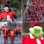 Can you spot yourself? Thousands of runners take part in Glasgow's Santa Dash 2022