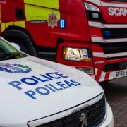 999 crews race to M8 as car engulfed in flames near Glasgow