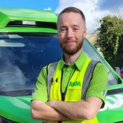 Cammy Sherlock hailed a  hero after helping to save customer's life.