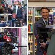 Stars of hit BBC series spotted filming scenes in Glasgow shop