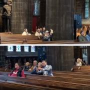 Few people showed up for the coronation screening at Glasgow Cathedral