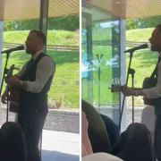 Departing Rangers player sings at wedding