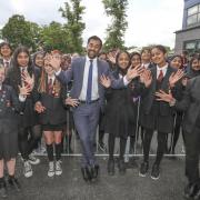 Humza Yousaf opens new extension to Glasgow school