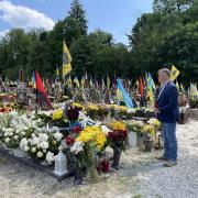 Paying respects to Ukrainian heroes in Lviv