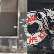 Alleged 'Banksy' inspired by Orange Walk painted over