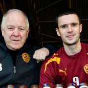 Craig Brown and Jamie Murphy at Motherwell