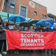 Glasgow Queens Cross Housing Association: Tenants protest after rent hike