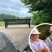 Glasgow's Still Game bench has been upgraded in Victoria Park