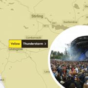 Glasgow weather warning for thunderstorms during TRNSMT