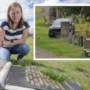 Family devastated after car crashes into beloved grandparents grave