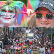 Gay Pride celebrations broke records in Glasgow this weekend as almost 50,000 people attended.