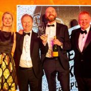 East End Fox team winning Pub Investment of the Year at Night of Excellence Awards in March