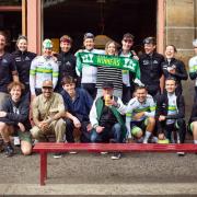 City centre cafe welcomes UCI cycling stars after Celtic fans chant
