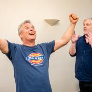 Paul, left, and Stephen in rehearsals