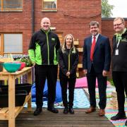 The opening of the new garden at East Park school, North Glasgow