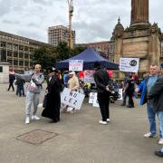 Demonstration staged in George Square to protest Low Emission Zone