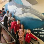 Pupils at Corpus Christi Primary in Knightswood transformed 17 walls in and around their school with help from local street artist Stephen Machin aka Mack Colours