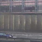 Flood on the M8 at Charing Cross, Glasgow