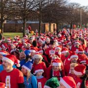 Picture from last year's Santa Dash