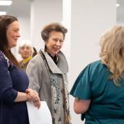 The Princess Royal met with staff at VSS