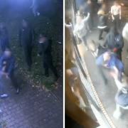 CCTV footage of the fight in Barmulloch, Glasgow