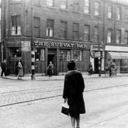 The Subway bar beside the entrance to Cowcaddens Underground station in 1963