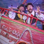 Stephen Purdo and Grado star in Treasure Island, this year's Pavilion panto