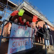 Campaigners at Ruchill Community Centre, November 2023