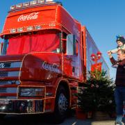 Coca-Cola Truck arrives at Silverburn