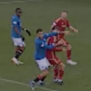 Connor Goldson appeared to catch Dante Polvara with his elbow