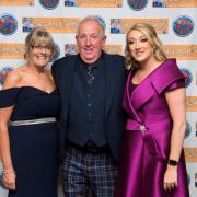Caroline, Duncan and Jenna Speirs at the Calums Cabin 15th Anniversary Ball