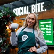Brother finalist, Olivia Young from Glasgow pictured at the Social Bite cafe on Sauchiehall Street.
