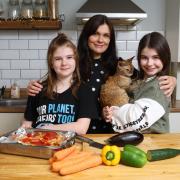 Kerry Messenger has raised Isla Messenger, 10, and Morgan Messenger, 9, on a plant based diet their entire lives.