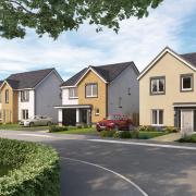 Final homes being built on £53 million 8-acre development near Glasgow