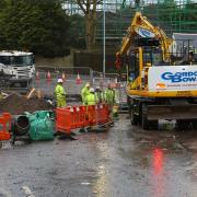 Works taking place at Canniesburn Toll roundabout