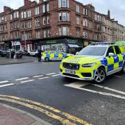 Police on Duke Street, Glasgow